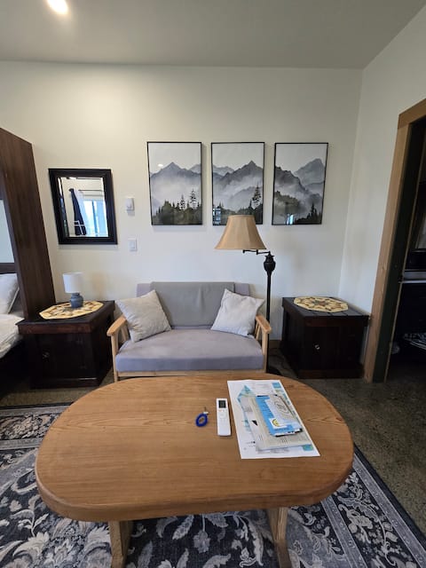 New, one-bed, downstairs studio