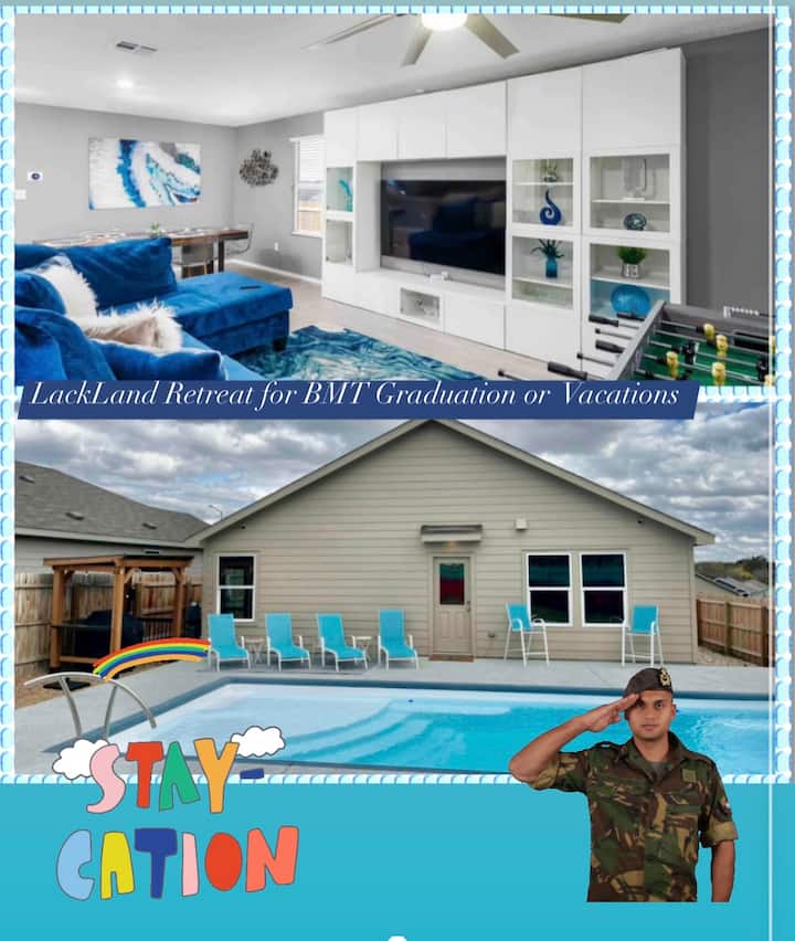 Heated Pool l Lackland AFB Retreat l Arcade Houses for Rent in San