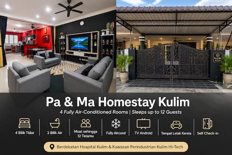Pa&MaHomestay Kulim | Spacious 4BR | Fully Aircond