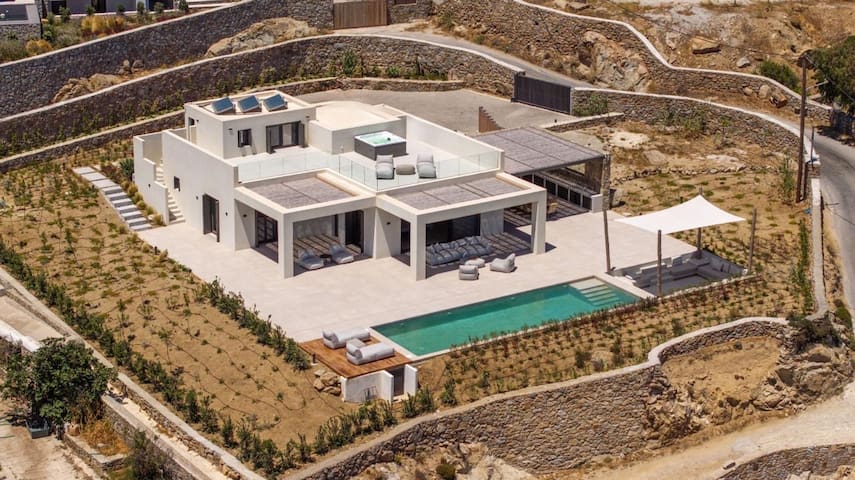 Pool & Sea View Villa Spritz Agios Lazaros Mykonos