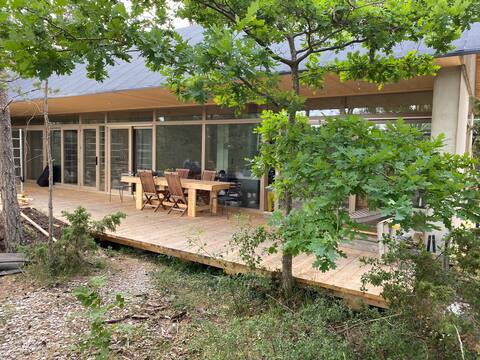 Newly built house near beach, Djupvik