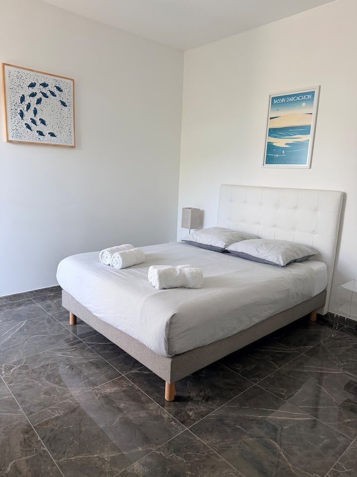 Chambre Spacieuse Entre Océan & Bassin – Calme - Cap Ferret