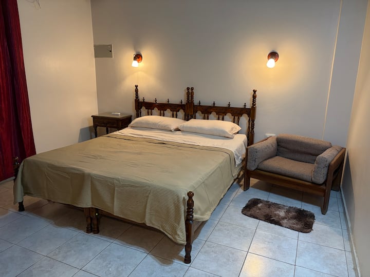 Opción uno: cama de dos plazas para dos personas 