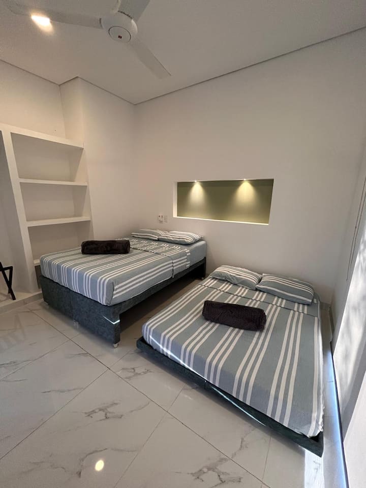 ห้อง 3 - มีเตียงคู่และห้องน้ำส่วนตัว