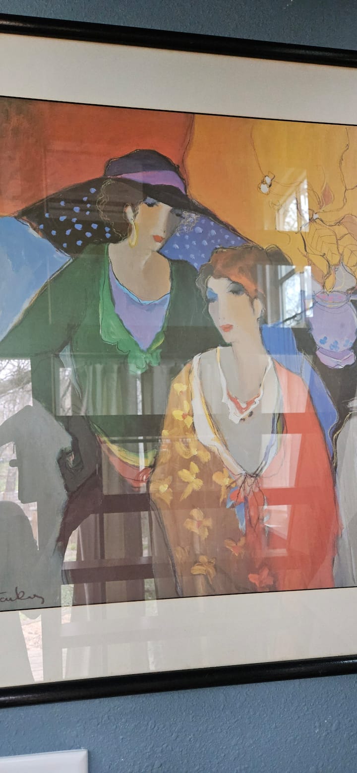 ภาพวาดโดย Itzchak Tarkay หนึ่งในสถานที่โปรดของฉัน 