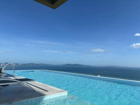 51FCopacabana Pattaya Top Seaview Condo # Infinity Pool # Jomtien Beach