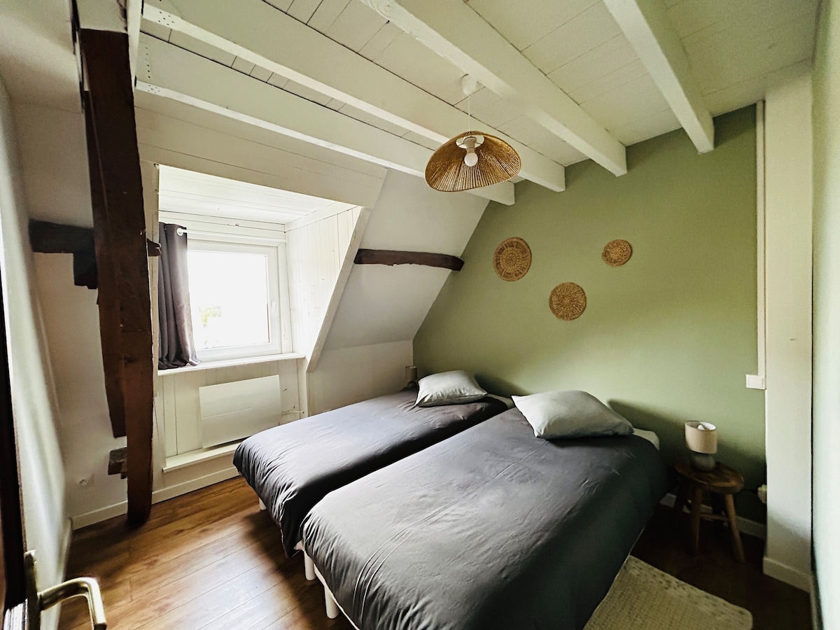 2 single beds 90x190 that can be attached 