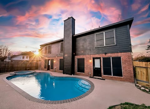 Mediterranean Style Cozy House - 7bed - 25mtoIAH