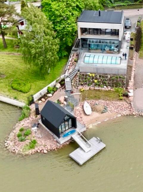 Modern Scandinavian Villa • Pool & Private Beach