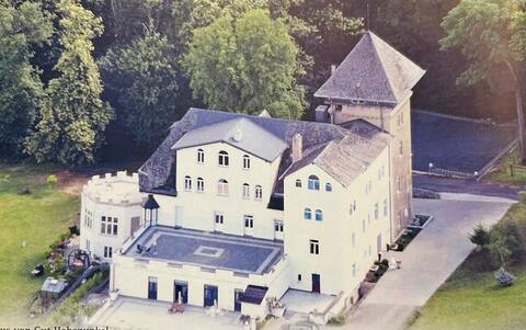 Manor on the hills with romantic Rhine Valley view