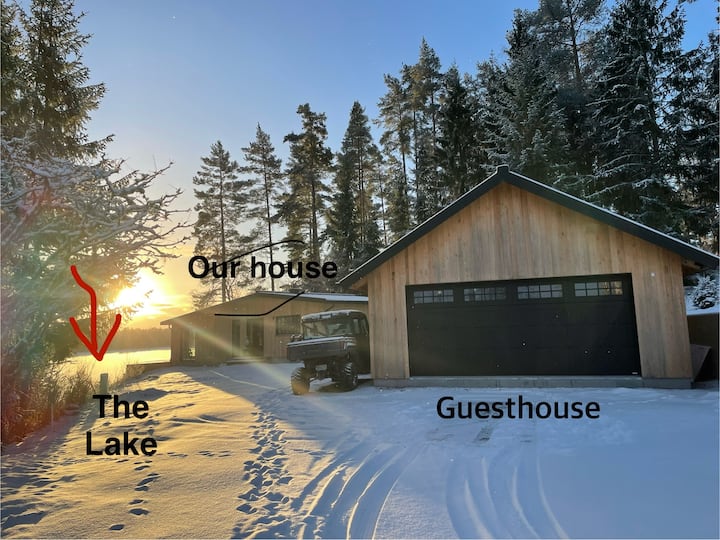 Guest house by lake
