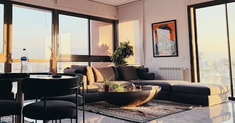 Luxury design flat in Badaro- City Views 24/7pwr