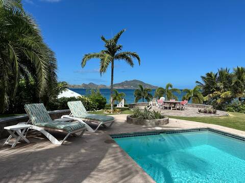 Beachfront Estate with Pool and Tropical Garden
