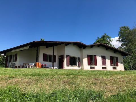 Vintage lake view house
