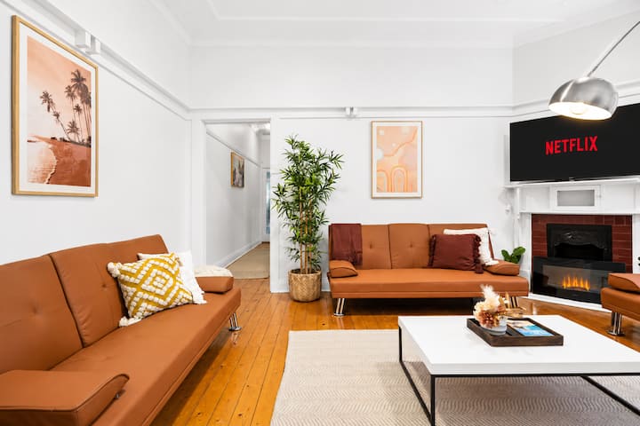 Fabulous Bondi Beach+courtyard Apt+parking+bbq - ボンダイ・ビーチ