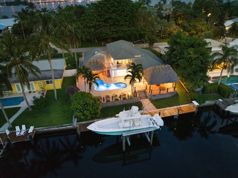 LightHousePoint Canal Front/Pool/Dock/Ice Machine