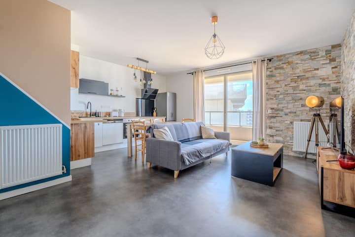 Vue Sur La Garonne T2 Cosy Avec Balcon & Parking - Bordeaux