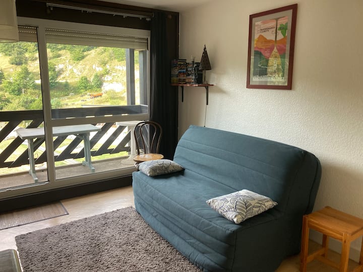 Kitanda cha sofa cha sentimita 160, godoro zuri 