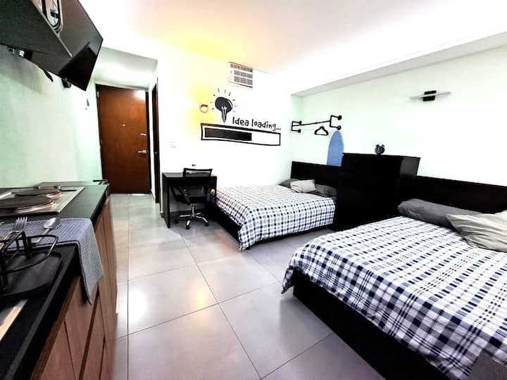 A15 Suite Max | Kitchen +Wifi +Terrace +Stv40" - Cuautitlán