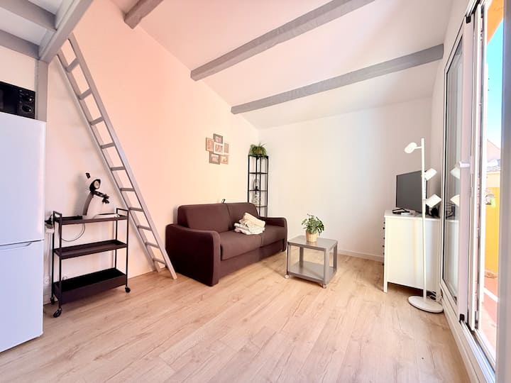 Le Petit Soleil : Mezzanine/wifi/clim/plage/park - Agde