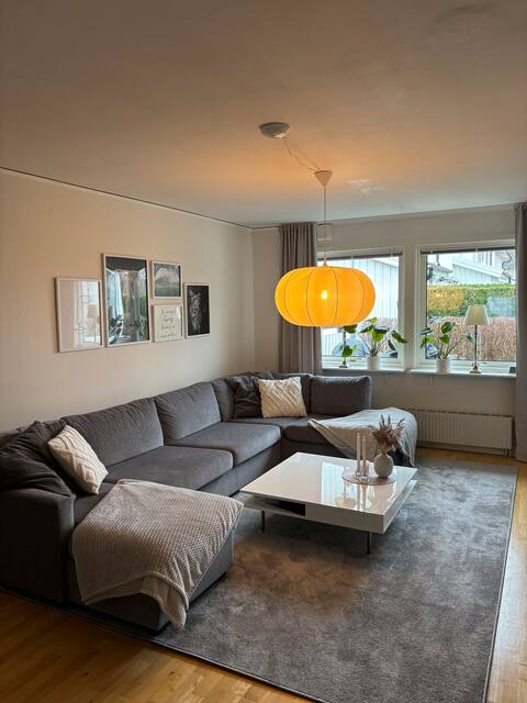 House with garden and playground.