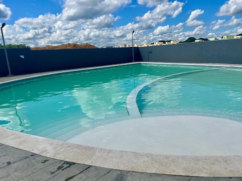 Wake up to a beautiful morning, near the US Embassy.