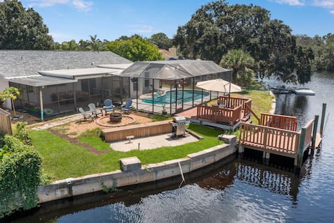 River Home with Pool, Sunset, Dolphin & Fishing