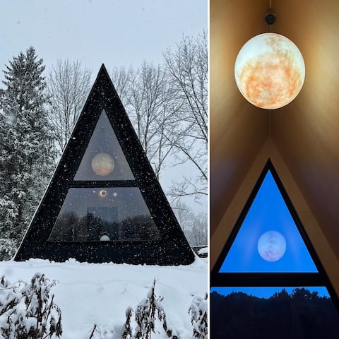 Creekside of the Moon A-frame Cabin