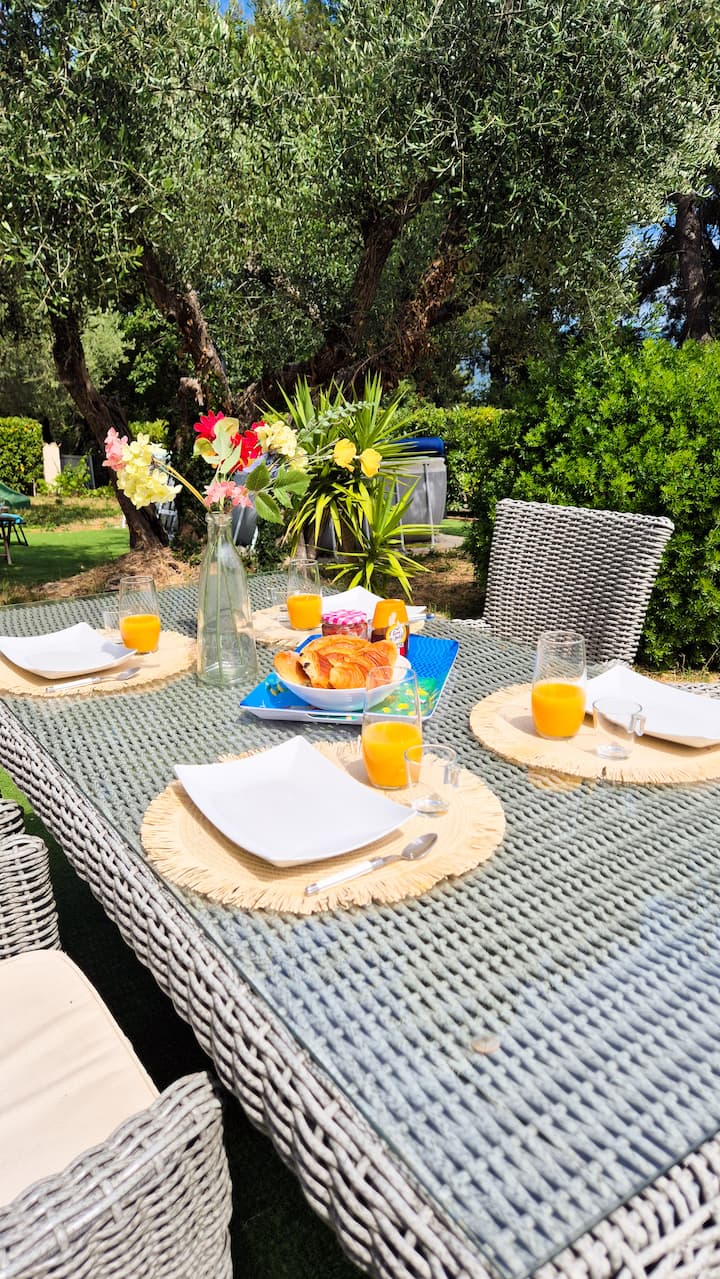 Villa Piscine/jardin/bbq/ à 30 Min De Nice - Alpes-Maritimes