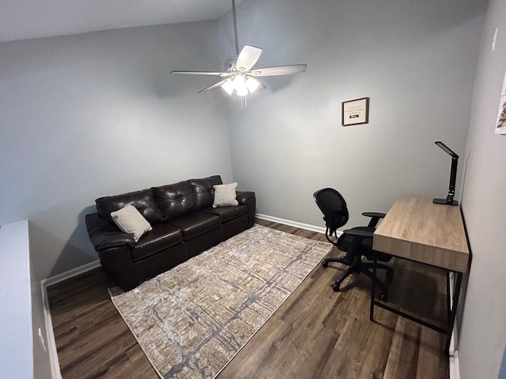 Sleeper Sofa in Upstairs Office/Loft Area