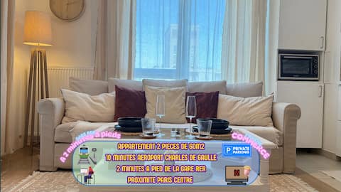Bright Cozy near Airport & Station for Paris