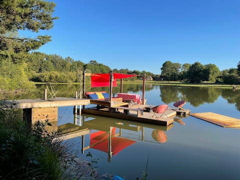 70 m2 house with pond view