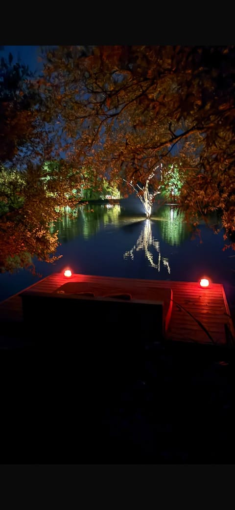 70 m2 house with pond view