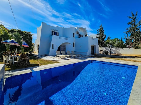 Villa Nesrine with private pool, not overlooked