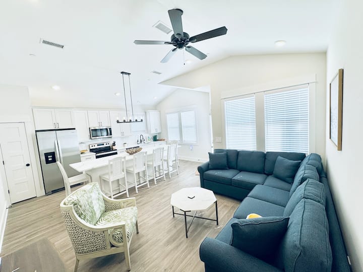 Bright and airy open floor plan.