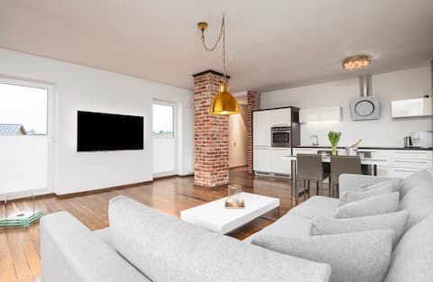 Spacious apartment (120 m²) with a beautiful view!