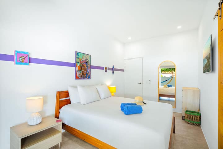 Sink into serenity in our cozy bed, where every moment is a dream wrapped in comfort. Welcome to your haven of tranquility, where relaxation knows no bounds.