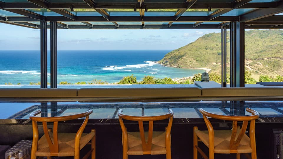 An architect's villa over the Are Guling surf break, Pujut, Lombok, Indonesia, photo 1 of 10