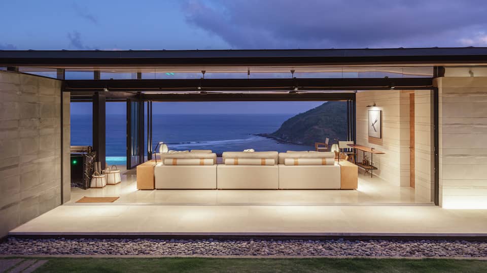 An architect's villa over the Are Guling surf break, Pujut, Lombok, Indonesia, photo 4 of 10