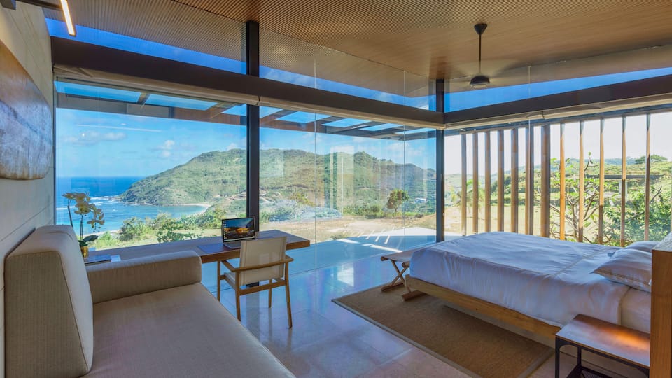 An architect's villa over the Are Guling surf break, Pujut, Lombok, Indonesia, photo 8 of 10