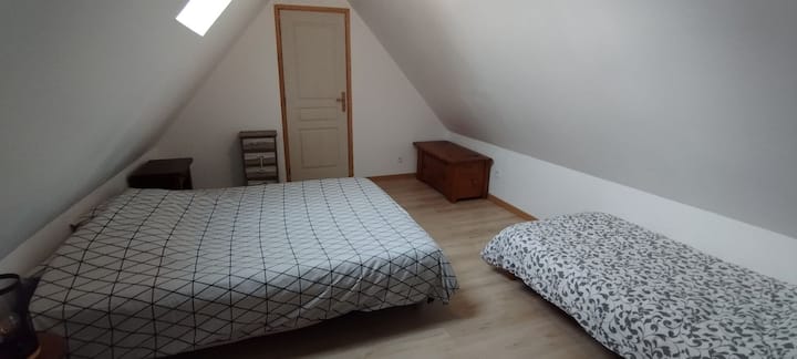 habitación para 3 personas en altillo