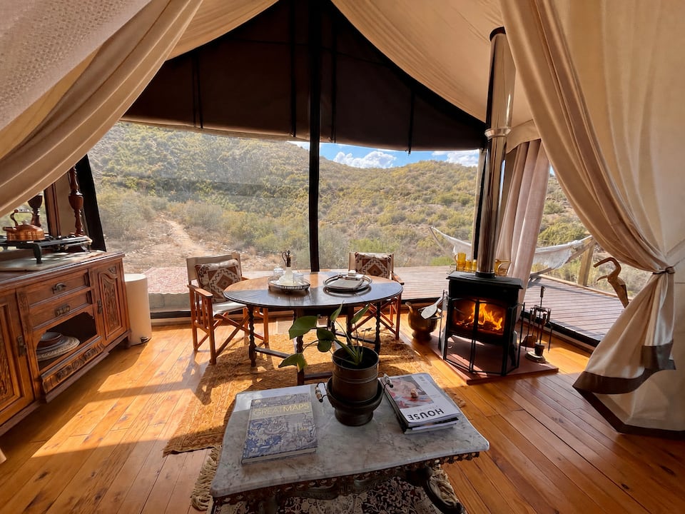 Tula, a safari tent reached by boat, Calitzdorp, Western Cape, South Africa, photo 5 of 10