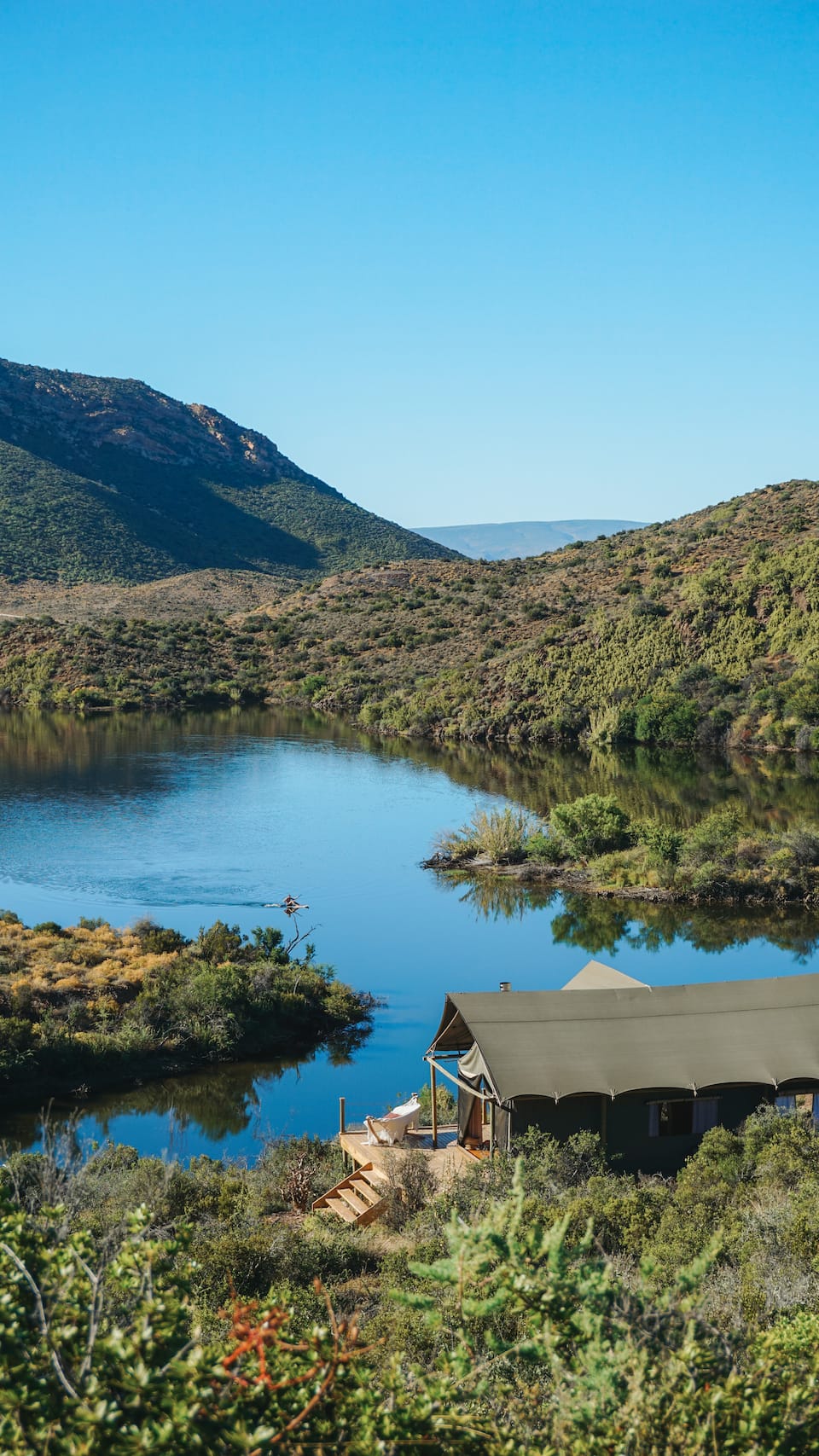 Tula, a safari tent reached by boat, Calitzdorp, Western Cape, South Africa, photo 10 of 10