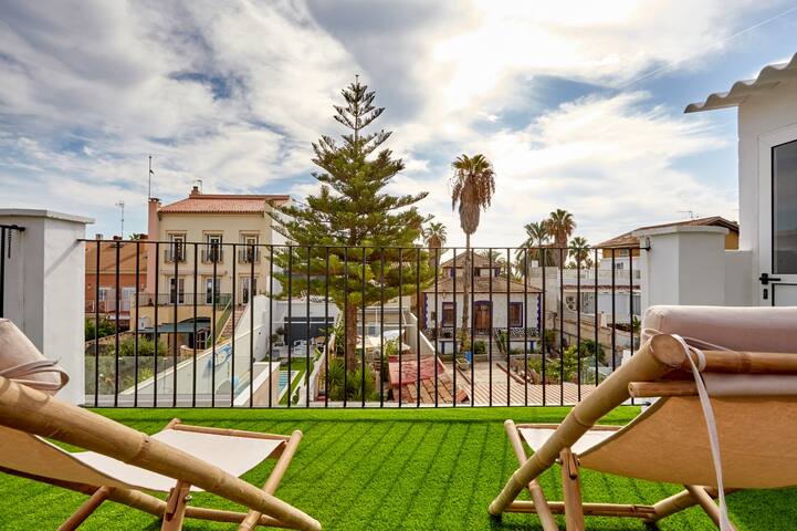 50 m from the beach with terrace overlooking sea gallery image 2