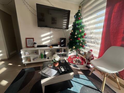 Apartment in gated condominium equipped with AC