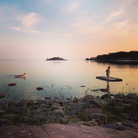 Exclusive accommodation with private beach