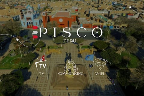 Cozy House+Tv+Work Area+Kitchen+WiFi@Pisco