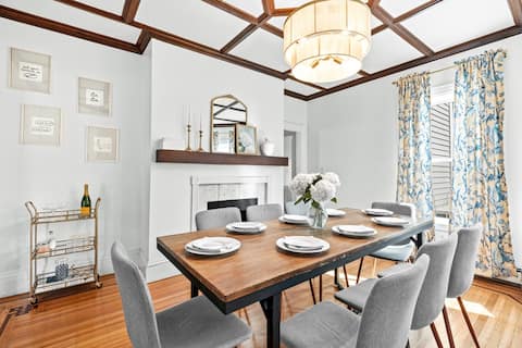 Historic 5BR Near Boston w/ Private Yard + Parking