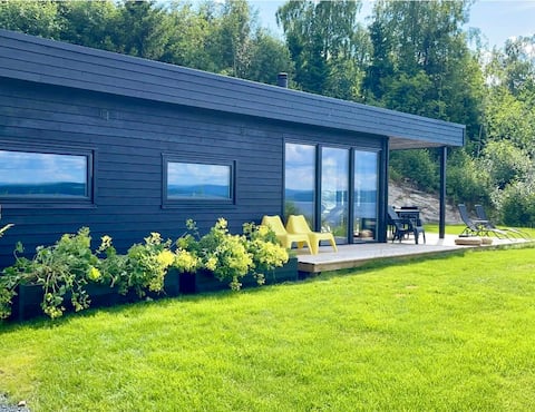 Modern year-round cabin with lake views