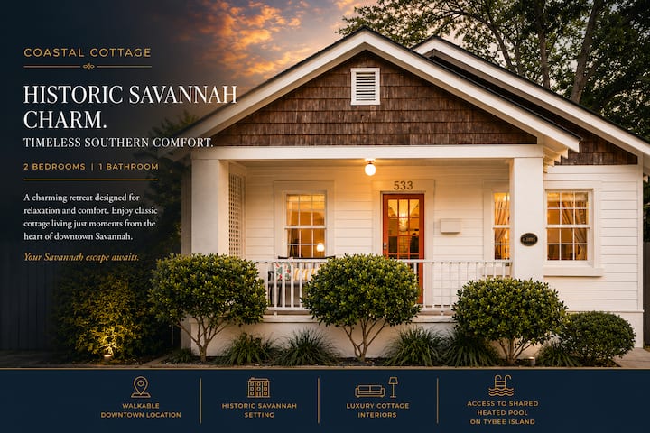 Cottage Near Forsyth Park, Heated Pool Access - Savannah, GA